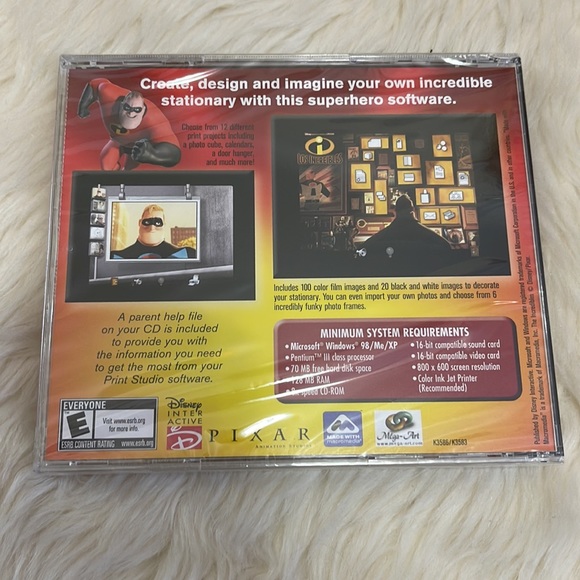 4/$25 The Incredibles PC-CD rom Print Studio - Picture 2 of 2